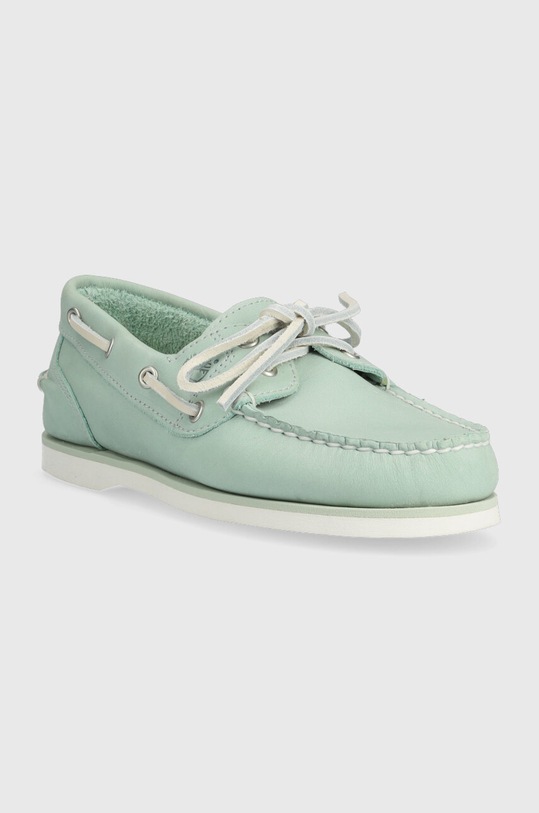 Timberland mocassini in camoscio Classic Boat TB0A2N83D801 verde SS23