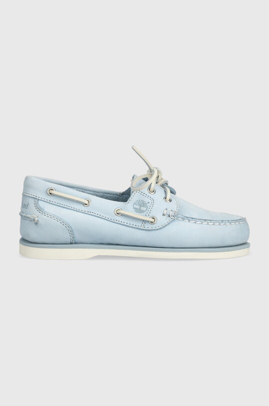 Timberland mocassini in pelle Classic Boat pelle fiore blu TB0A2NAADU21
