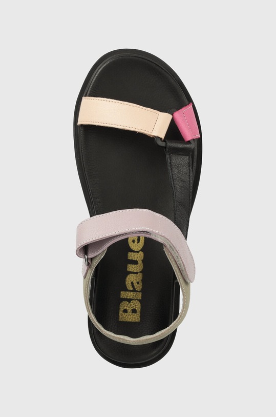 Blauer sandały skórzane Elsie multicolor S3ELSIE07