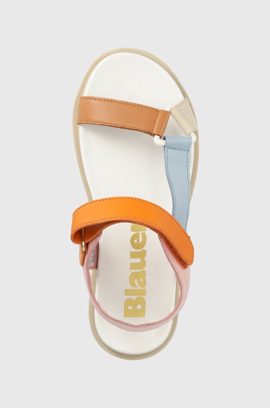 Blauer sandały skórzane Elsie multicolor S3ELSIE07