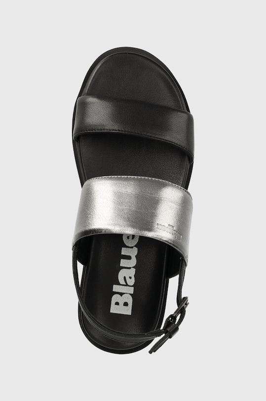 Blauer sandały skórzane Elsie srebrny S3ELSIE08