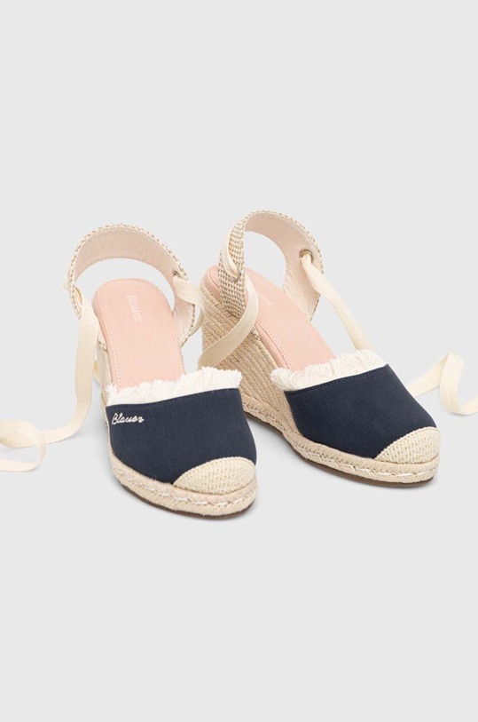Blauer espadryle Wells S3WELLS01 granatowy SS23