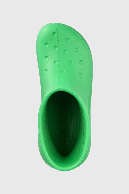 Crocs stivali di gomma Classic Crush Rain Boot verde 207946.3E8