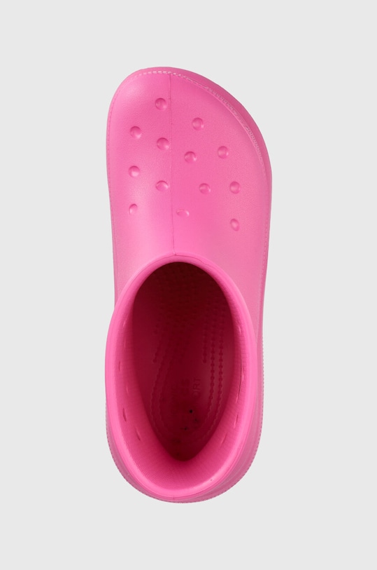 Резиновые сапоги Crocs Classic Crush Rain Boot розовый 207946.6UB