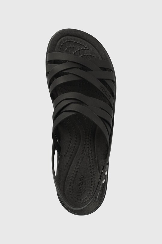 Crocs sandali Brooklyn Strappy Low Wedge nero 206751.001