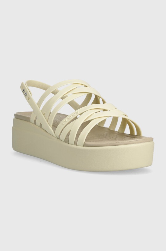 Crocs sandale Brooklyn Strappy Low Wedge 206751.2Y2 bej SS23