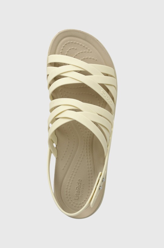 Crocs sandale Brooklyn Strappy Low Wedge bej 206751.2Y2