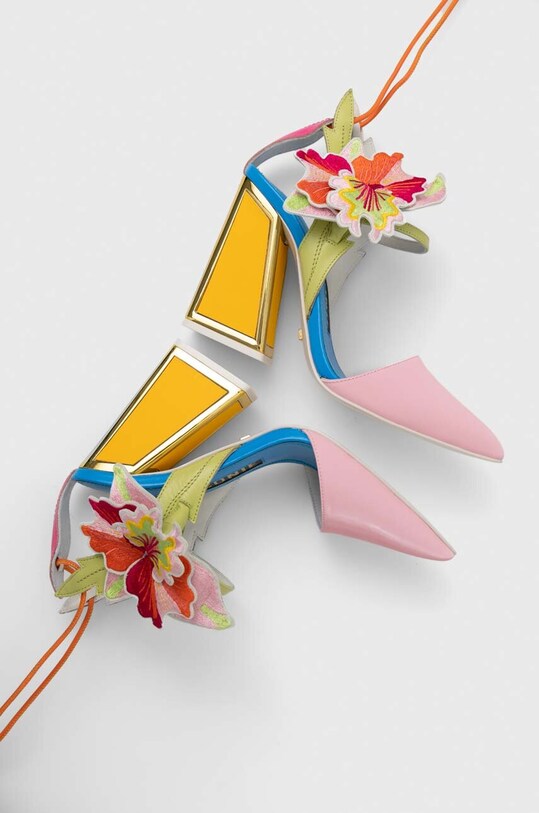 Kat Maconie czółenka skórzane Amanza AMANZA.MULTIBRI multicolor SS23