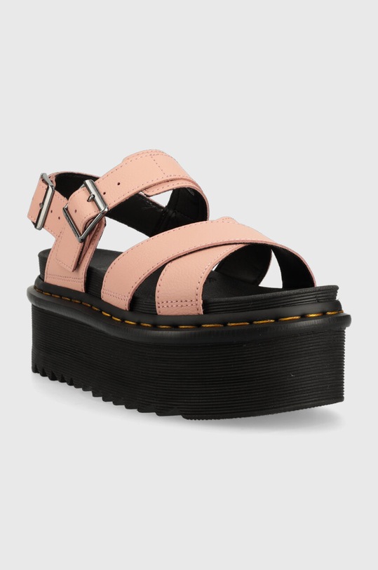 Dr. Martens sandały skórzane Voss II Quad DM30717329 różowy SS23