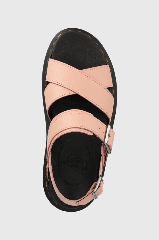 Dr. Martens sandały skórzane Voss II Quad różowy DM30717329