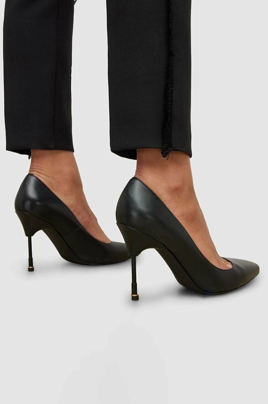 AllSaints szpilki skórzane NOVA WF609X czarny