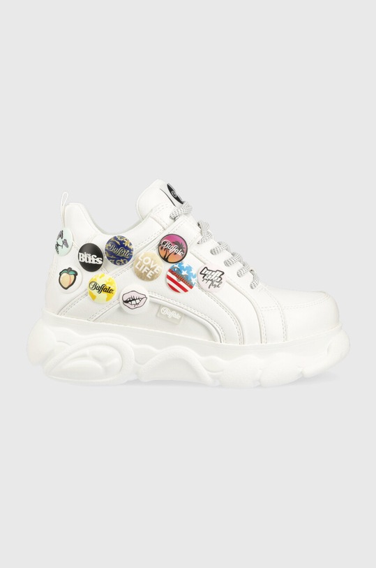 Buffalo sneakersy Cld Corin Button Planet friendly biały 1630884.WHT