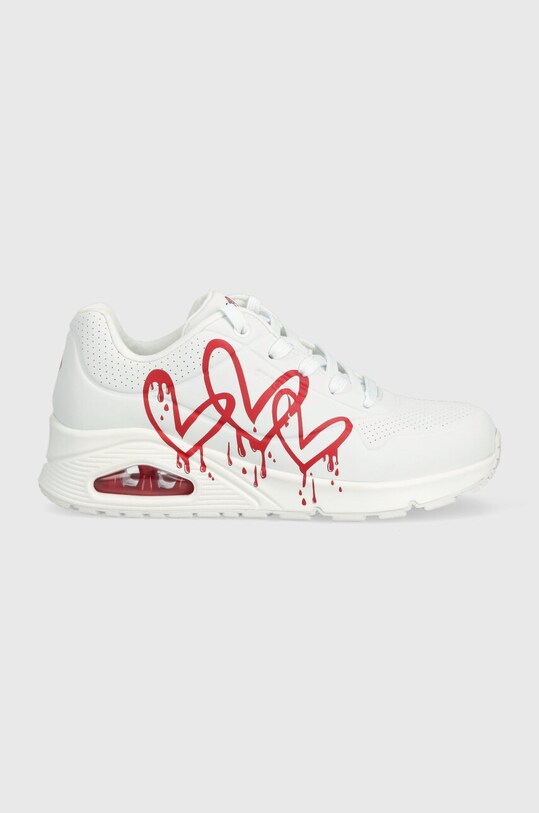 Αθλητικά Skechers απομίμηση λείου δέρματος λευκό 177980