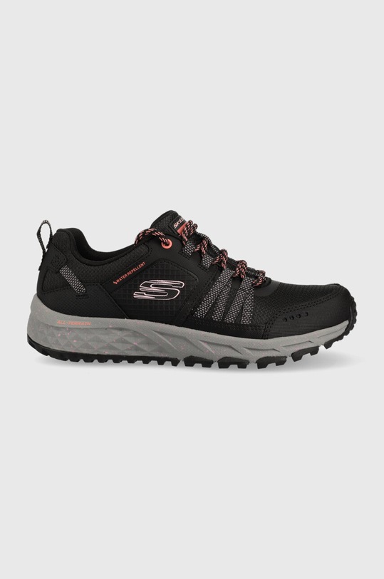 Cipele Skechers Escape Plan Endless Pursuit zrnata koža crna 180061