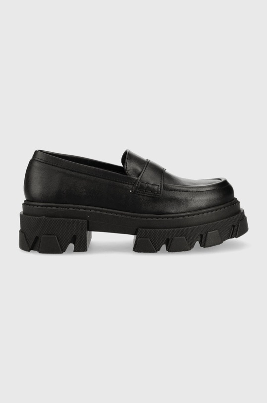 Mokasíny Alohas Trailblazer imitace kůže černá S00381.25
