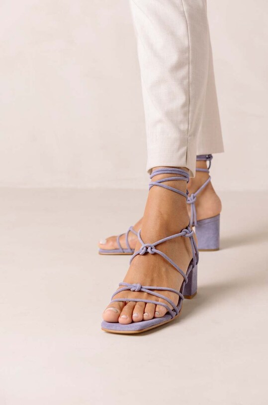 Semišové sandály Alohas Paloma S00083.99 fialová