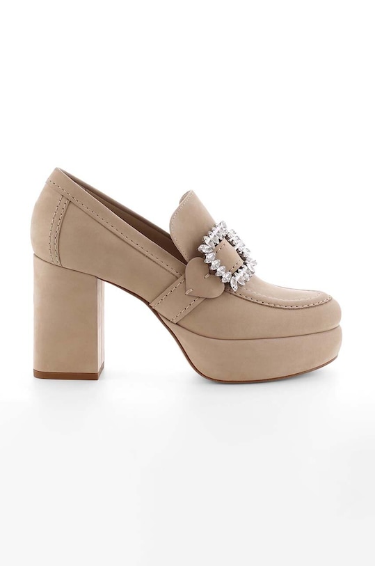 Замшеві туфлі Kennel & Schmenger Indie блок бежевий 91.57150.362