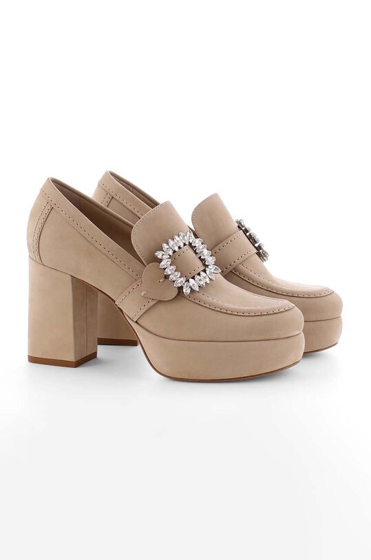 Kennel & Schmenger scarpe décolleté in pelle scamosciata Indie 91.57150.362 beige SS23
