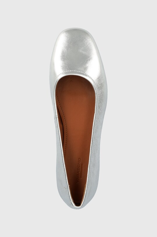 Kožené baleríny Vagabond Shoemakers Jolin stříbrná 5508.083.79