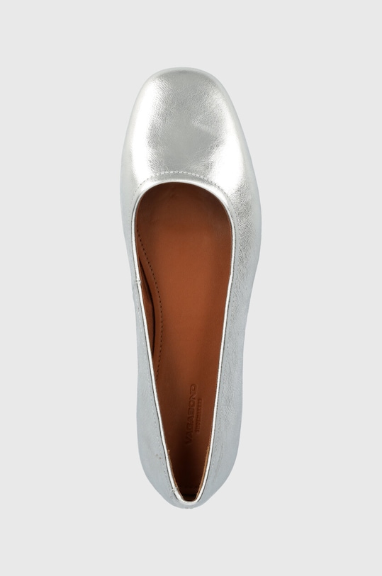 Kožené baleríny Vagabond Shoemakers Jolin stříbrná 5508.083.79