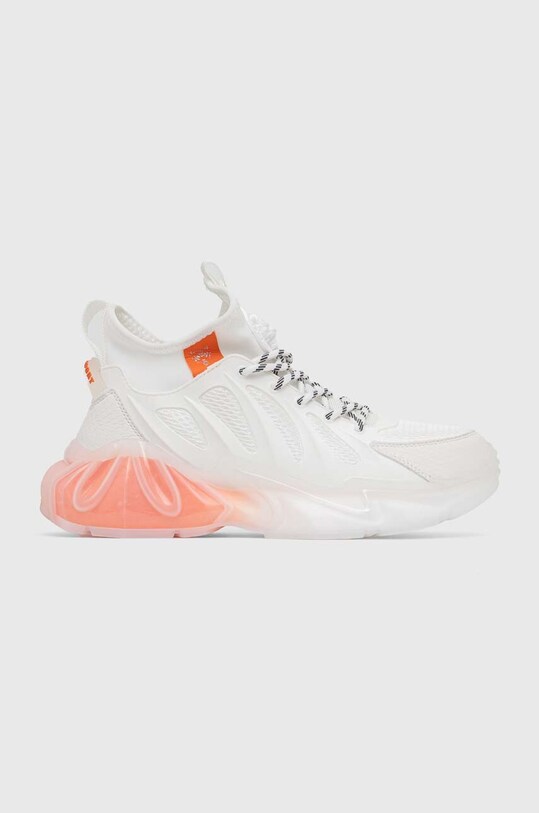Sneakers boty PLEIN SPORT The Flame Gen.X.02 Tiger textilní bílá USC0435.STE003N.01