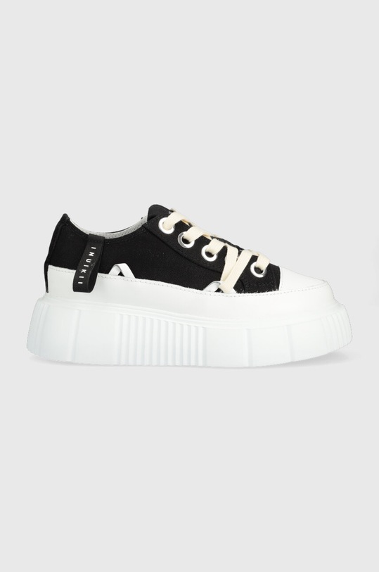 Tenisky Inuikii Matilda Canvas Low 23 přírodní kůže černá 30102.024.Black