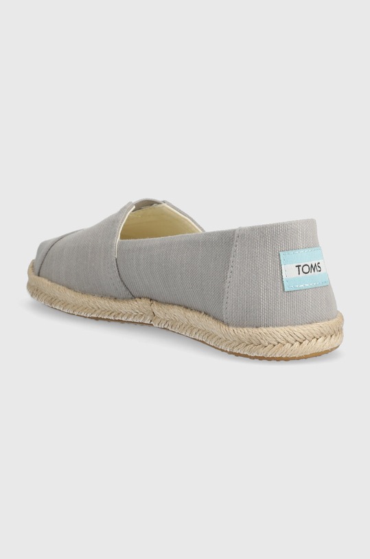 Obuwie Toms espadryle Alpargata Rope 10019690 szary