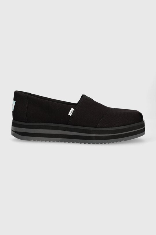 Toms espadrile Alpargata Midform textil negru 10019466