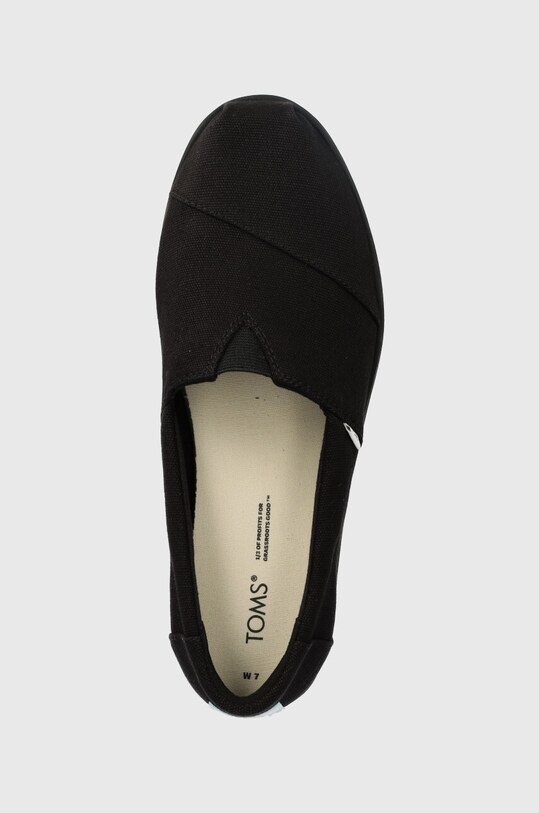 Toms espadrile Alpargata Midform negru 10019466