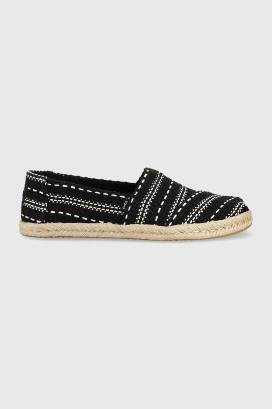 Toms espadryle Alpargata Rope tekstylny czarny 10019676