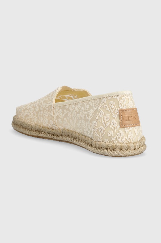 Obuwie Toms espadryle Alpargata Rope 10019815 beżowy