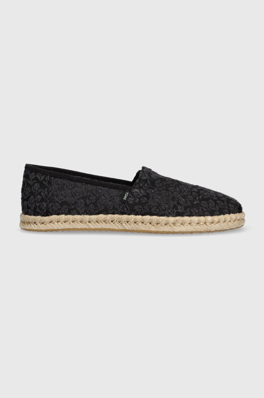 Toms espadryle Alpargata Rope tekstylny czarny 10019818