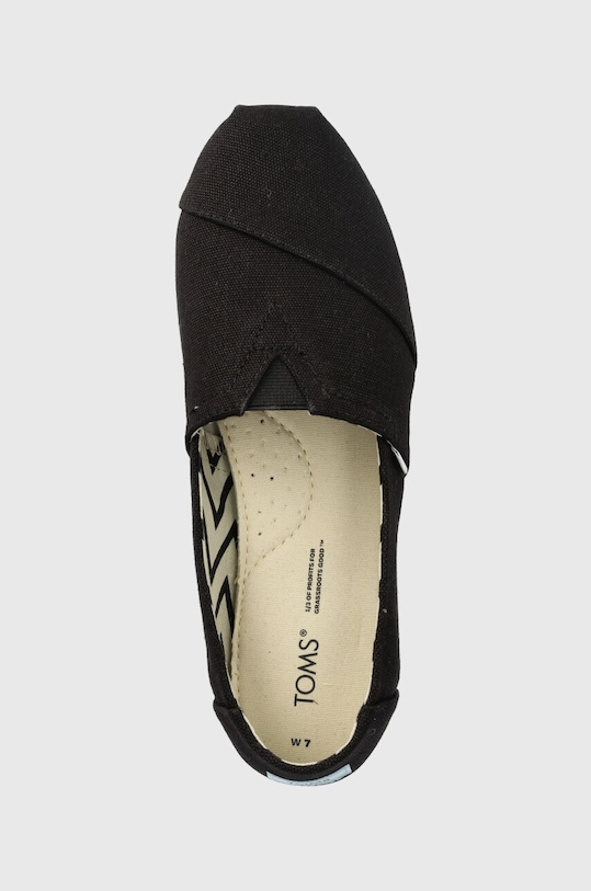 Toms espadrile Alpargata negru 10017732