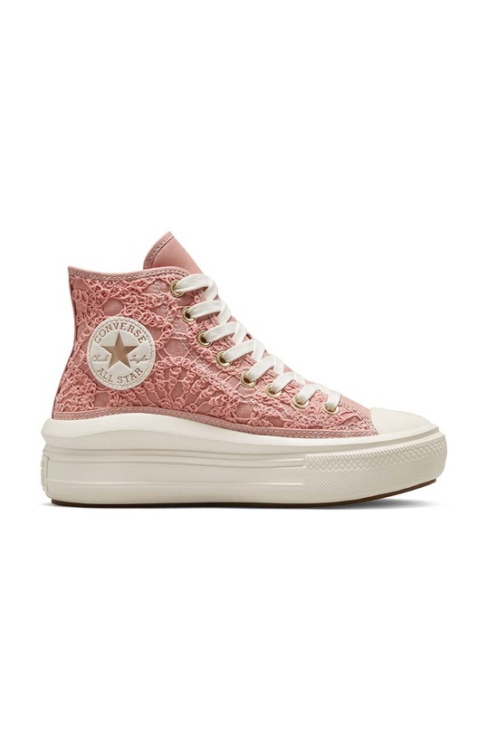 Високи кецове Converse Chuck Taylor All Star Move HI платформа розов A03951C