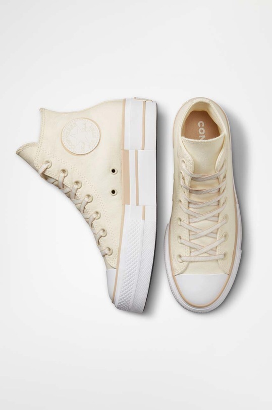 Converse scarpe da ginnastica Chuck Taylor All Star Lift HI A05009C beige