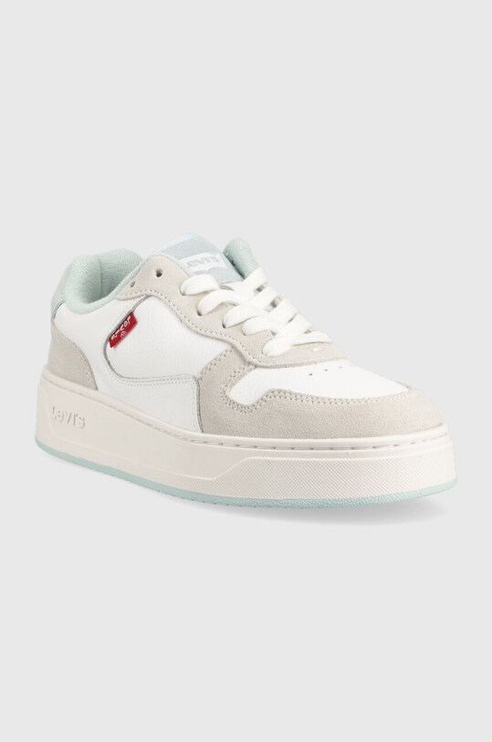 Kožené sneakers boty Levi's Glide S D7522.0003 bílá SS23