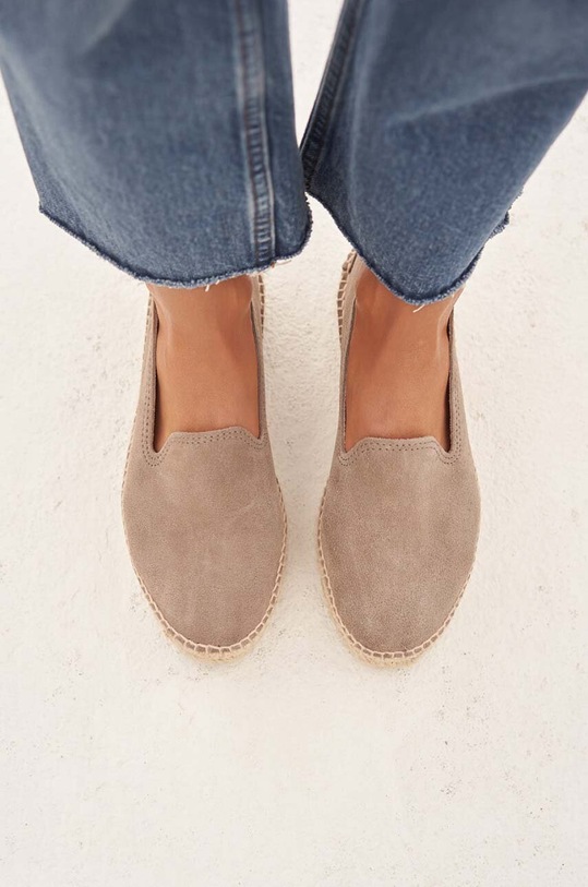 Παπούτσια Εσπαντρίγιες σουέτ Manebi Double Sole Espadrilles Double Sole Espadrilles K.1.9.D0 καφέ