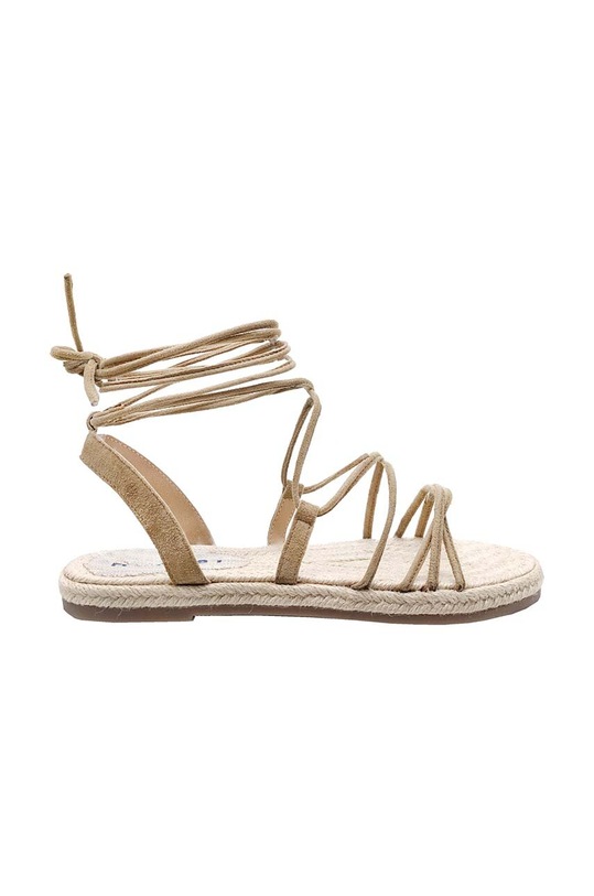 Manebi sandały Jute Sandals tekstylny beżowy P.0.1.Y0