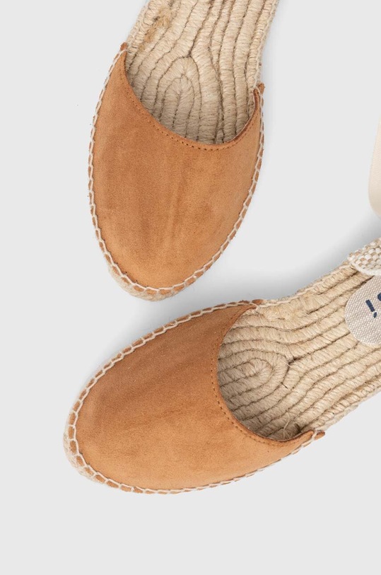 Manebi espadryle Flat Valenciana Espadrilles brązowy R.3.9.P0