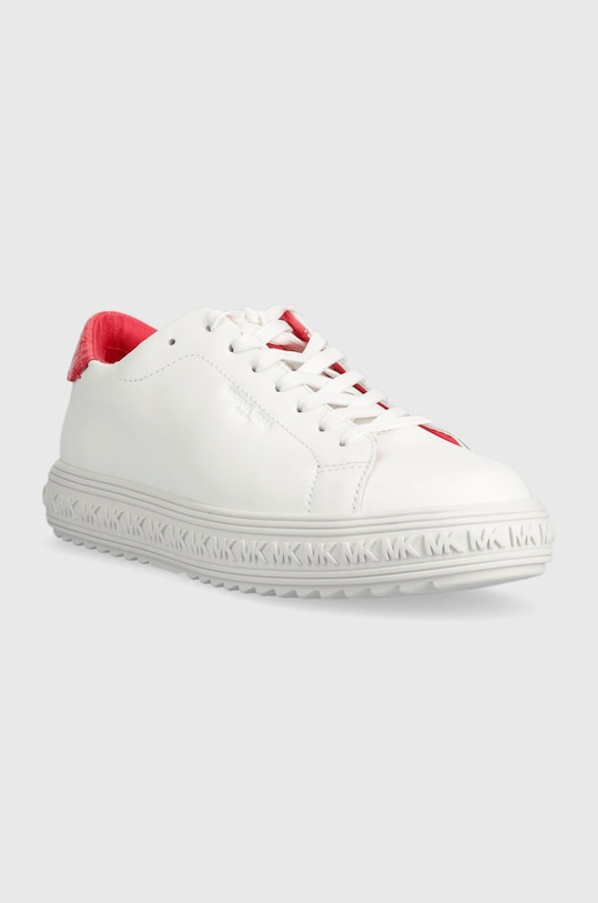 MICHAEL Michael Kors sneakersy skórzane Grove 43S3GVFS2L.615 biały SS23