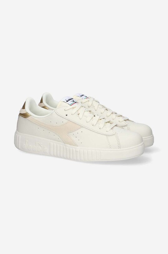 Diadora leather sneakers Step Premium Tumbled Leather 501.178738.D0335 beige