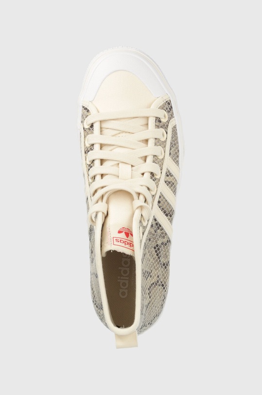 Високи кецове adidas Originals Nizza бежов HQ1981