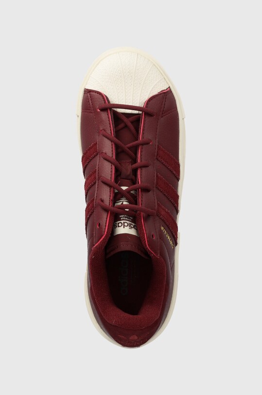 adidas Originals sneakersy SUPERSTAR BONEGA X SHARED bordowy HQ6045