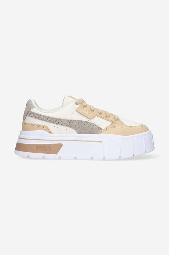 Puma leather sneakers Mayze Stack Luxe low beige 38985302