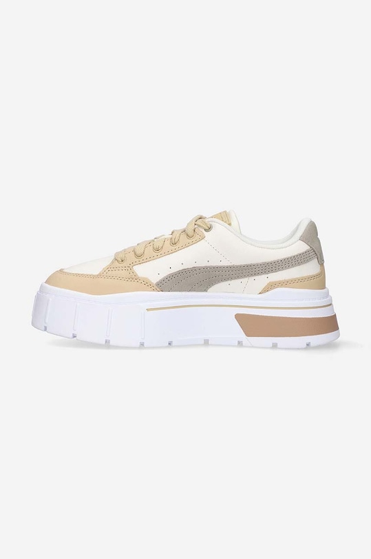 Shoes Puma leather sneakers Mayze Stack Luxe 38985302 beige