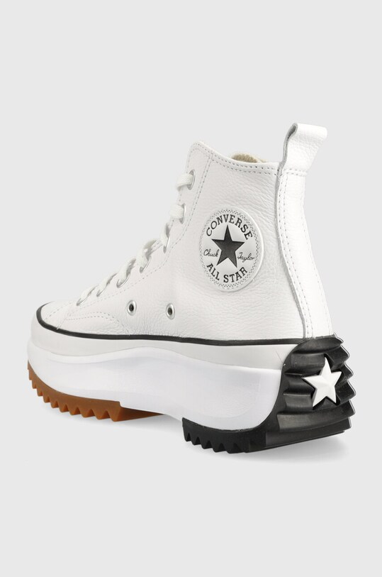Obuwie Converse trampki skórzane Run Star Hike Platform A04293C biały