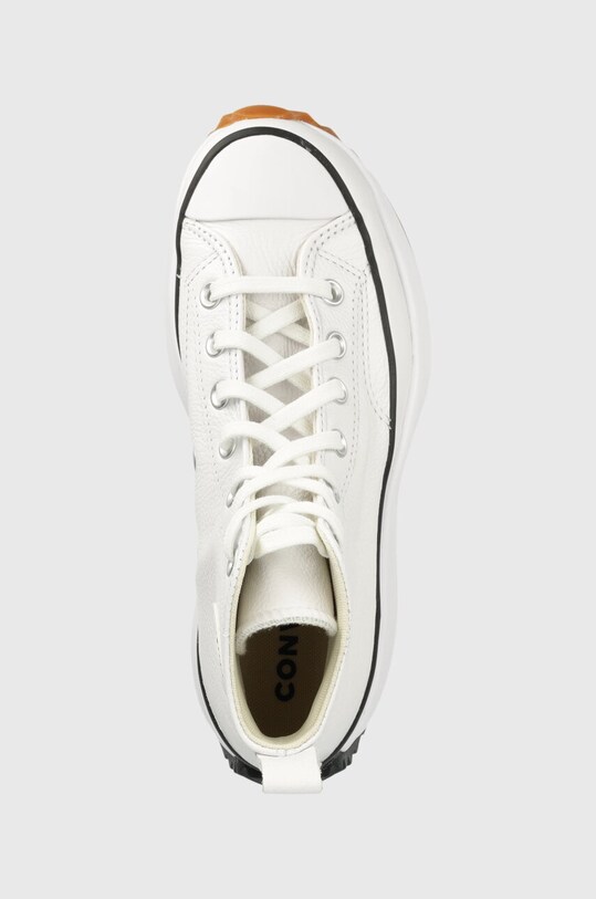 Δερμάτινα ελαφριά παπούτσια Converse Run Star Hike Platform λευκό A04293C