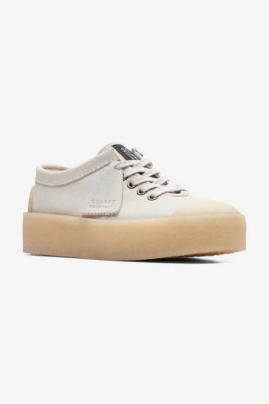 Clarks suede plimsolls Tor Hoop beige 26172600