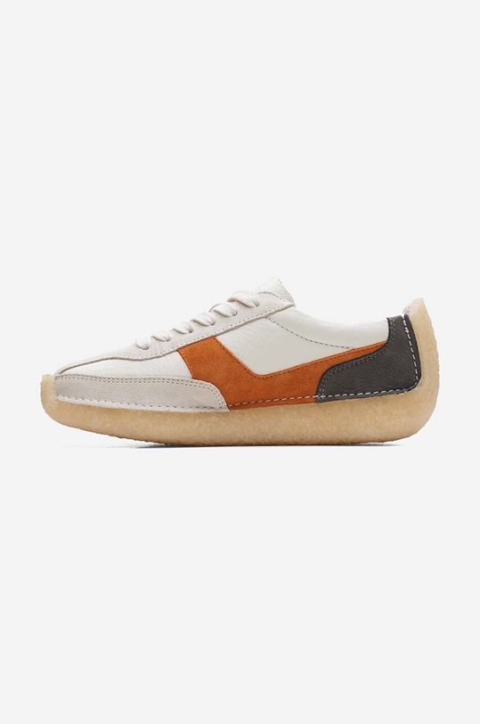 Shoes Clarks leather sneakers Natalie Run 26172565 white