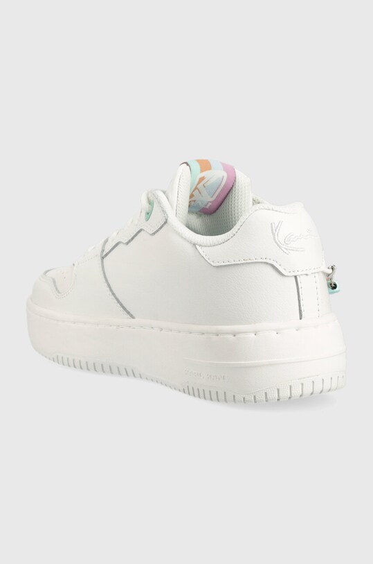 Încălțăminte Karl Kani sneakers din piele 89 UP 1180627 alb